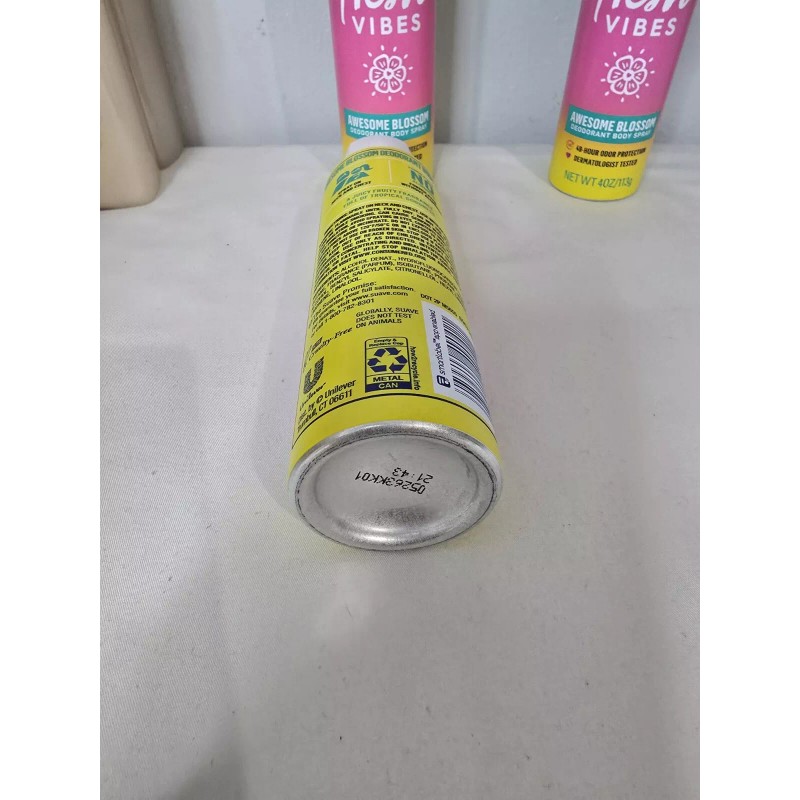 Suave 3X Suave Fresh Vibes Deodorant Body Spray Awesome Blossom