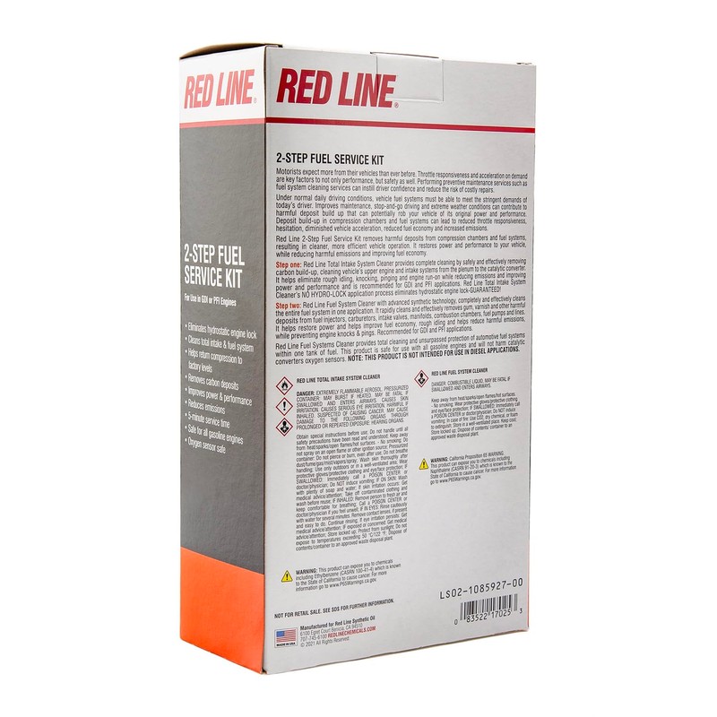 Red Line Service Chemicals 17025K 2-Step Fuel Service Kit, 12