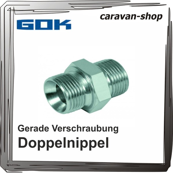 Straight Screw Connection for 8 mm Gas Pipe Screw Connection