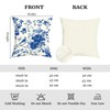 Joymaison 40x40 Pack of 4 Chinoiserie Flower Throw Pillow Cushion