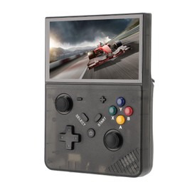Pomya Handheld Retro Game Console, Retro Gaming Console Dual 3D Joysticks Memory Card Expansion Slot for Travel (64G)