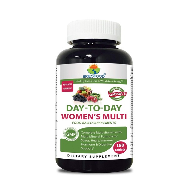 Briofood, Day-to-Day Food Based Women's Multi (180 Tablets) with Vegetable Source Omegas