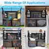 Cyiecw Pool Storage Bag with 3 Hooks, Removable Pool Storage