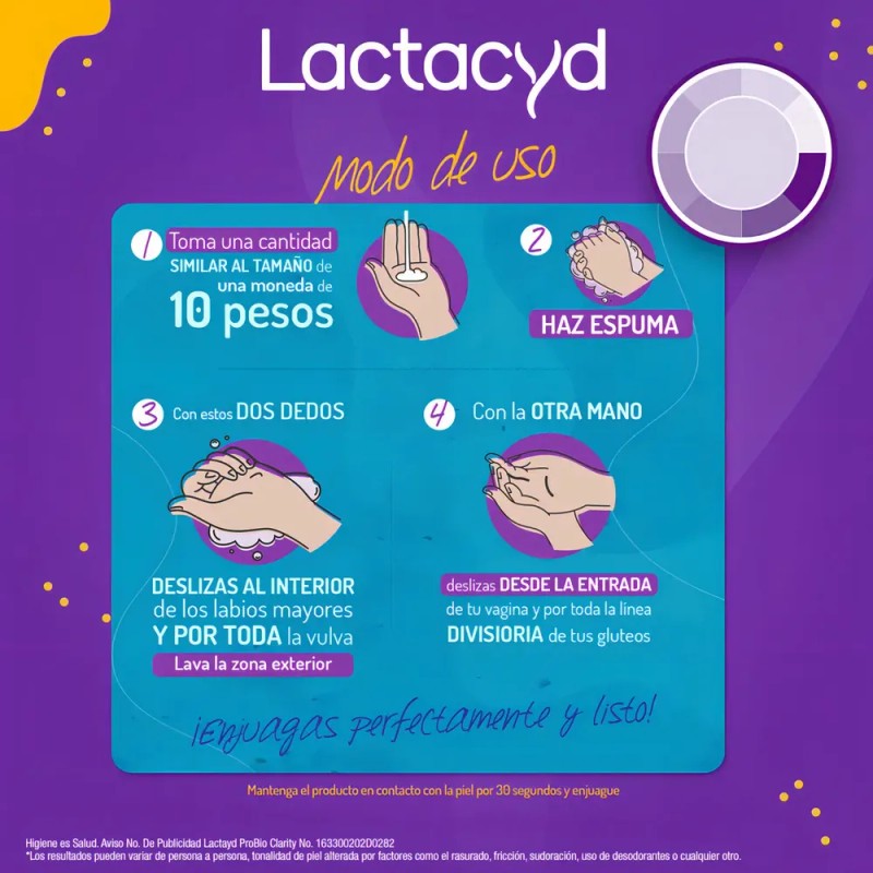 Lactacyd clarity shampoo íntimo de uso diario, 220ml