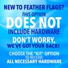 Small Engine Repair Premium Windless Feather Flag Bundle (Complete Kit)