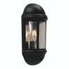 4lite Outdoor Half Wall Lantern (Black) IP65 Rated Motion Sensor