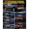 LUMENIX 49" Inch Strobe Light Strips, Back Window | Tailgate