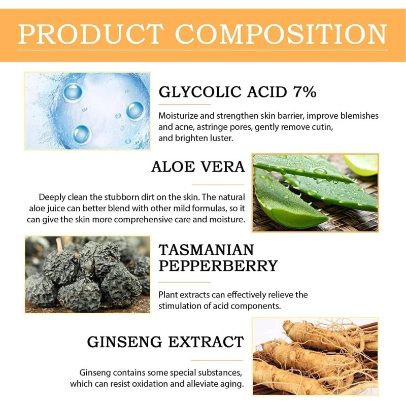 Glycolic Acid Toning Solution, Glycolic Acid 7% Toner