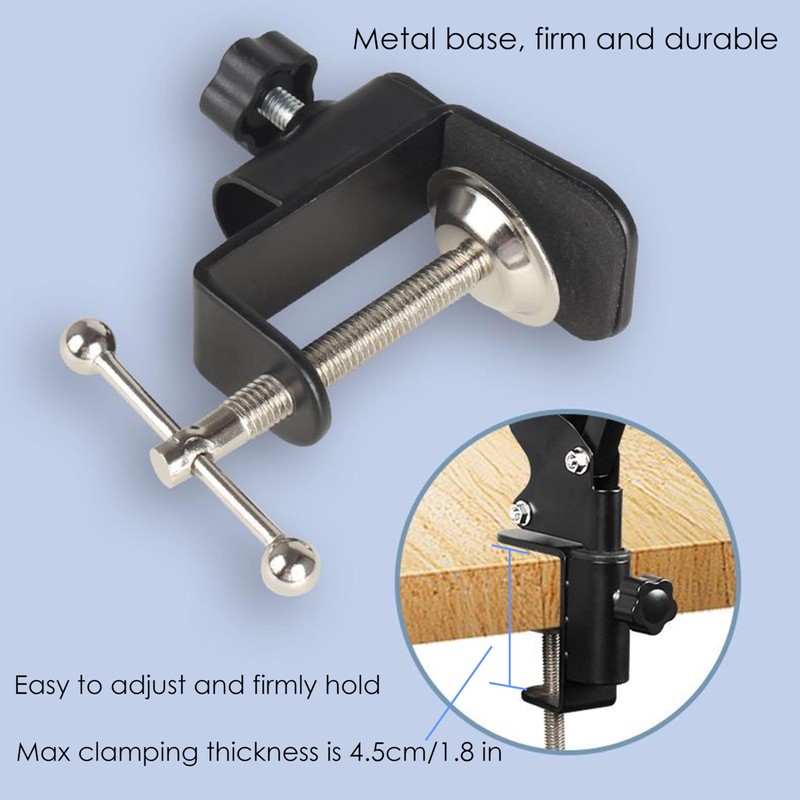 YTDSUP Boom Arm Microphone Mic Stand, Flexible Long Arm Clamp