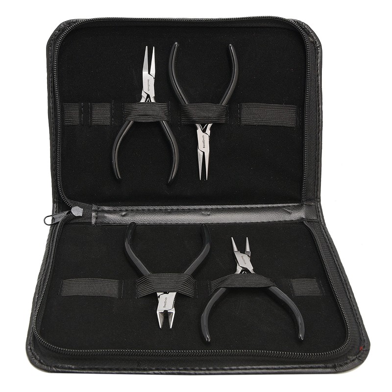 Beadsmith Super Fine Plier Set Tool Kit 4 Pieces With