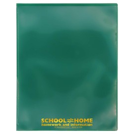 StoreSMART - School/Home Folders - Green - 50-Pack - Archival Durable Plastic - Homework and Information - Made in U.S.A - SH900SV-G50