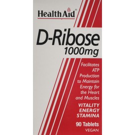 HealthAid Vegan D-Ribose 1000mg Tablets - (Pack of 90 Tablets)