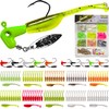 VMSIXVM Crappie Lures Jigs Heads Kit, 110 Pcs Underspin Fishing
