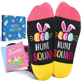 HAPPYPOP Bunny Gifts Ideas Socks - Bunny Gifts for Women Young Girl Silly Easter Gifts, Funny Rabbit Socks Easter Socks