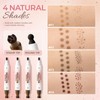 2 Pcs Dual-Ended Freckle Stamp Pen,Sponge Stamp & Precision Tip,02+02