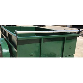 Hand Crank Landscape Tarp Roller Kit with Mesh Tarp for Dump Truck or Trailer by Kym Industries Inc. (Mesh, 7' x 18')