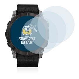 BROTECT 3 x Anti-Glare Tempered Glass Film Compatible with Garmin Enduro 2 Protective Glass Protective Film Matt [Extremely Scratch-Resistant 9H, Anti-Reflection