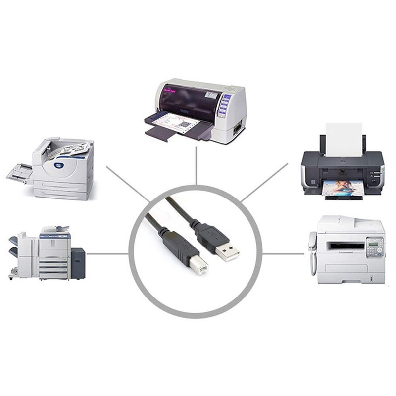 USB Cable for HP Envy Printer 6255 7155 7643 7855