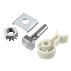 PalpitateC Glass Shower Door Repair Kit with Stainless Steel Pivot Pin and Plastic Pivot Bushing Replacement for Framed Shower Doors