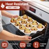 CAKETIME Silicone Muffin Pan, Cupcake Pan 12 Cups Regular Size
