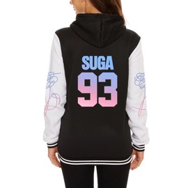 Kpop Varsity Baseball Jacket Love Yourself V Jimin SUGA Jungkook Hoodie Sweater