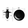 Boston BC5130 Automotive Parts Push Rivets Black 10 per Bag