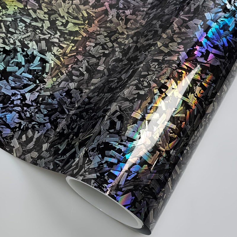 LZLRUN LZLRUN Forged Matte Carbon Fiber Black Vinyl Wrap Roll