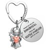 FABACH Best Colleague Keyring Guardian Angel Lucky Charm with Heart