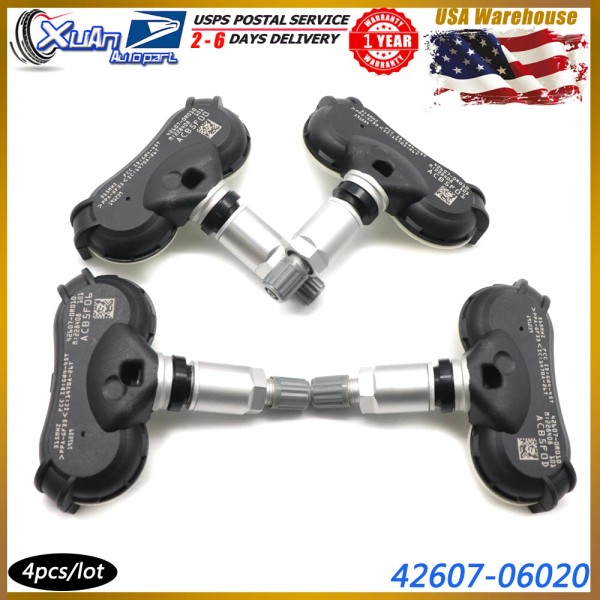 Unbranded 42607-0R010 4PCS TPMS Tire Pressure Sensor for Toyota RAV4