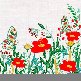 Paper+Design Serviettes Poppies 5 or 20 Pieces 20 Pieces