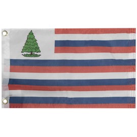 New England 1775 War Premium Quality Fade Resistant 100D Woven Poly Nylon 12x18 12"x18" Boat Car Flag Banner Grommets