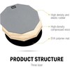 Donner Drum Practice Pad 8 Inches, Silent Practice Drum Pad