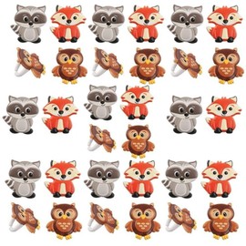 Woodland Animal Friends Cupcake Rings by Bakery Supplies (24-Pack)