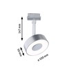 Paulmann 95587 3-Step-Dim Circle URail LED Rail spot 160lm 5W
