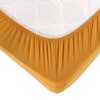 Vency Premium Jersey Fitted Sheet 180 x 200 cm Mustard
