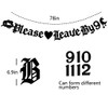Please Leave by 9 10 11 12 Celebrate Birthdays, Housewarming,
