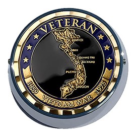MotorDog69 Vietnam Veteran Country Harley Horn Cover Coin Mount Set…