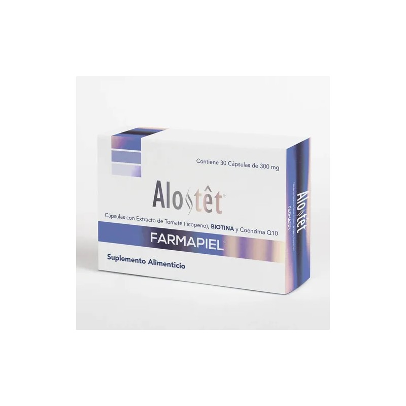 Biotina Alostet Suplemento Anticaída Crecimiento del Cabello