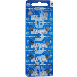Renata 341 SR714SW Batteries - 1.55V Silver Oxide 341 Watch Battery (10 Count)