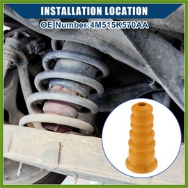 HOPESPANNER No.4M515K570AA Suspension Strut Bumper Bump Stop for Mazda 3 2004-2012 for Mazda 5 2007-2012 / Rear Rubber Jounce Bumper Buffer/Durable / 2 Pcs Vehicle Components