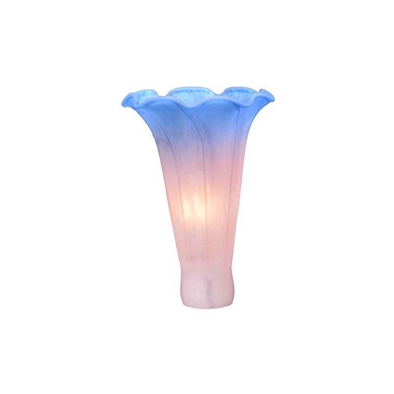 Meyda Tiffany 10185 Lily Shade, Pink/Blue