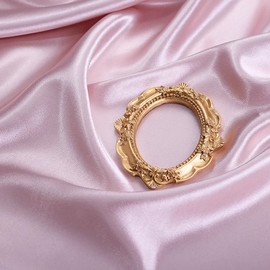 Yiemoge Satin Photography Background Silk, Glossy Fabric Cloth Backdrops for Goods, Crafts, Jewelry, Cosmetics, Food Photoshoot and Flat Lay (Pink, 3.3×2.5ft/100×75cm)