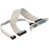 DeLock Slotblech> 1 x Seriell 1 Parallel - Kabel, 83445