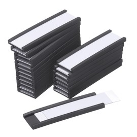 MECCANIXITY Label Holders 2" x 0.6" C Channel Rubber Magnetic for Metal Shelves Organize, Office File Cabinets Pack of 100
