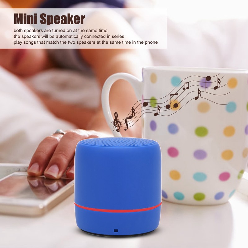 Bluetooth5.0 Mini Speaker Clear Stereo Rich Bass Portable Wireless Speaker