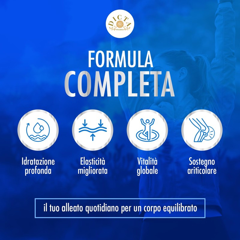 Collagene Marino con Acido Ialuronico Forte 120 Cpr 3000mg -