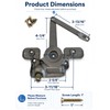 Ruigrit Casement Window Operator Split Arm, Non-Handed Compatible with Andersen