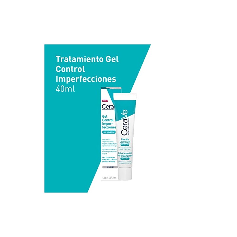 Cerave Gel Facial Tratamiento Anti Imperfecciones Piel Grasa Acne 40ml