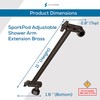 SparkPod Shower Head Extension Arm - Universal Connection - Adjustable