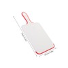 WOONEKY 2pcs Portable Plastic Chopping Boards with Handle Double Sided